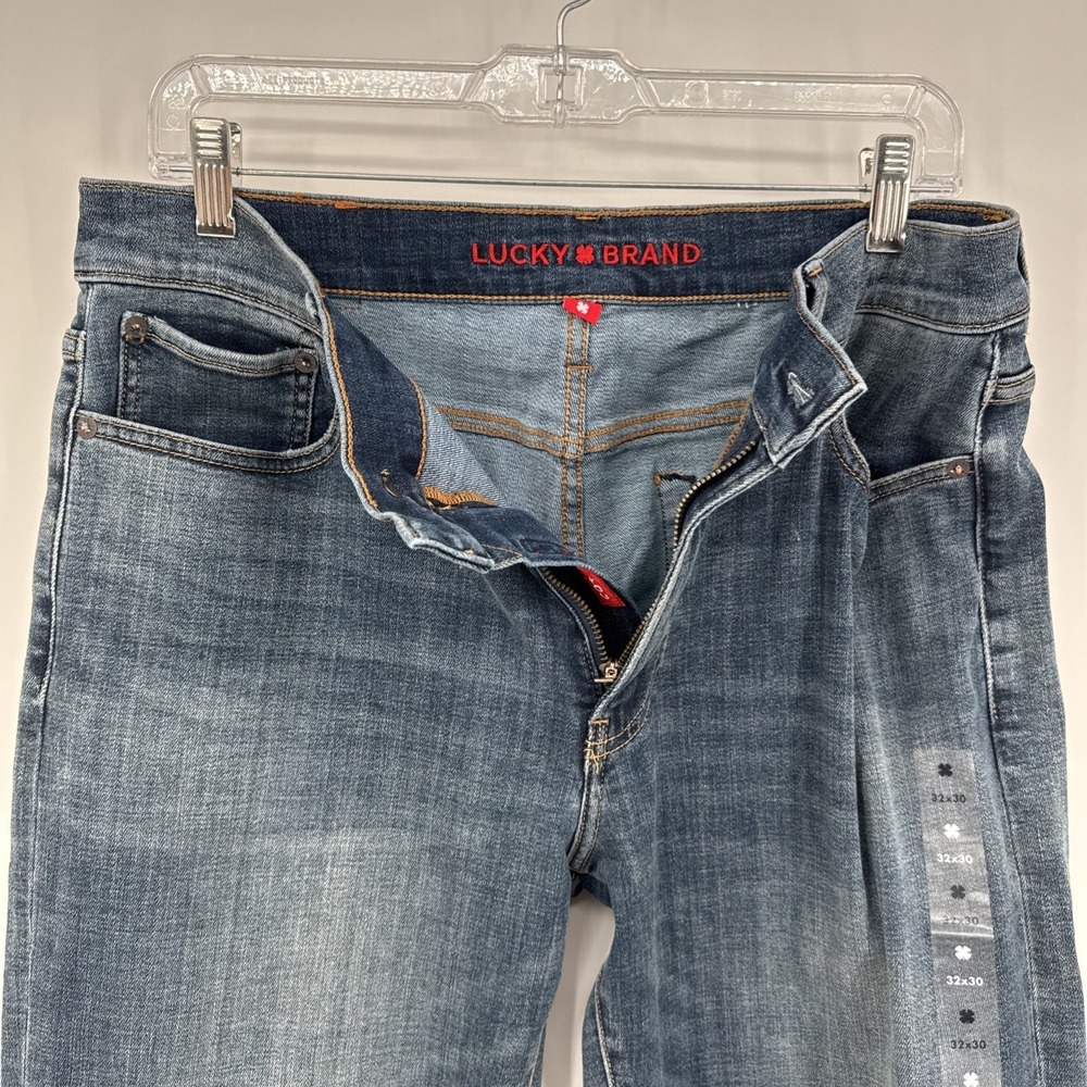New Lucky Brand 363 Vintage Straight Jeans Mens 32x30 Blue Med Wash Denim Pants - Picture 4 of 16